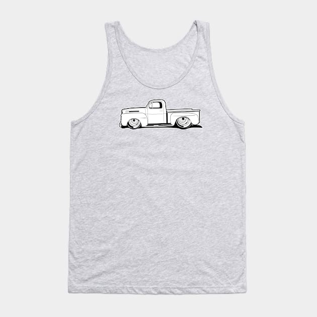 1950 Ford Truck BW Tank Top by RBDesigns